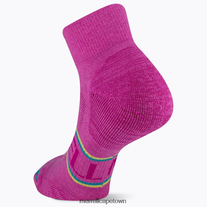 Pink Multi F60FX2299 Zoned Quarter Hiker Sock (JSS27012-652) Merrell