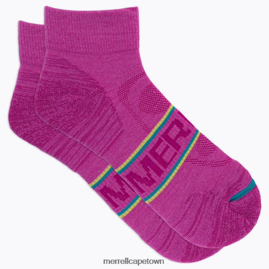 Pink Multi F60FX2299 Zoned Quarter Hiker Sock (JSS27012-652) Merrell