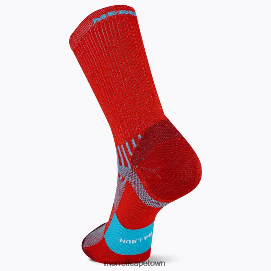 Red F60FX2470 Trail Runner Light Crew Sock (JSS27021-600) Merrell