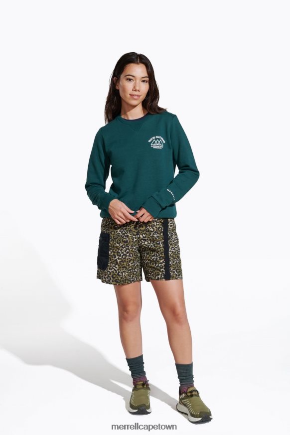 Sea Moss F60FX21231 Good Natured Fleece Crew Neck (JWF26633-325) Merrell