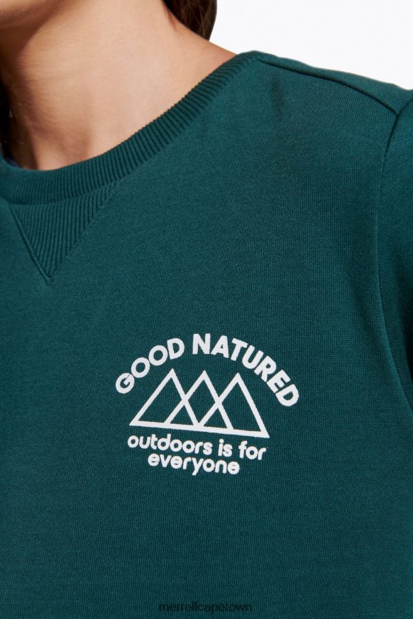 Sea Moss F60FX21231 Good Natured Fleece Crew Neck (JWF26633-325) Merrell