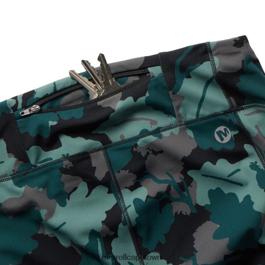 Sea Moss Leaf Print F60FX21194 Trail Running Legging (JWF26560-330) Merrell