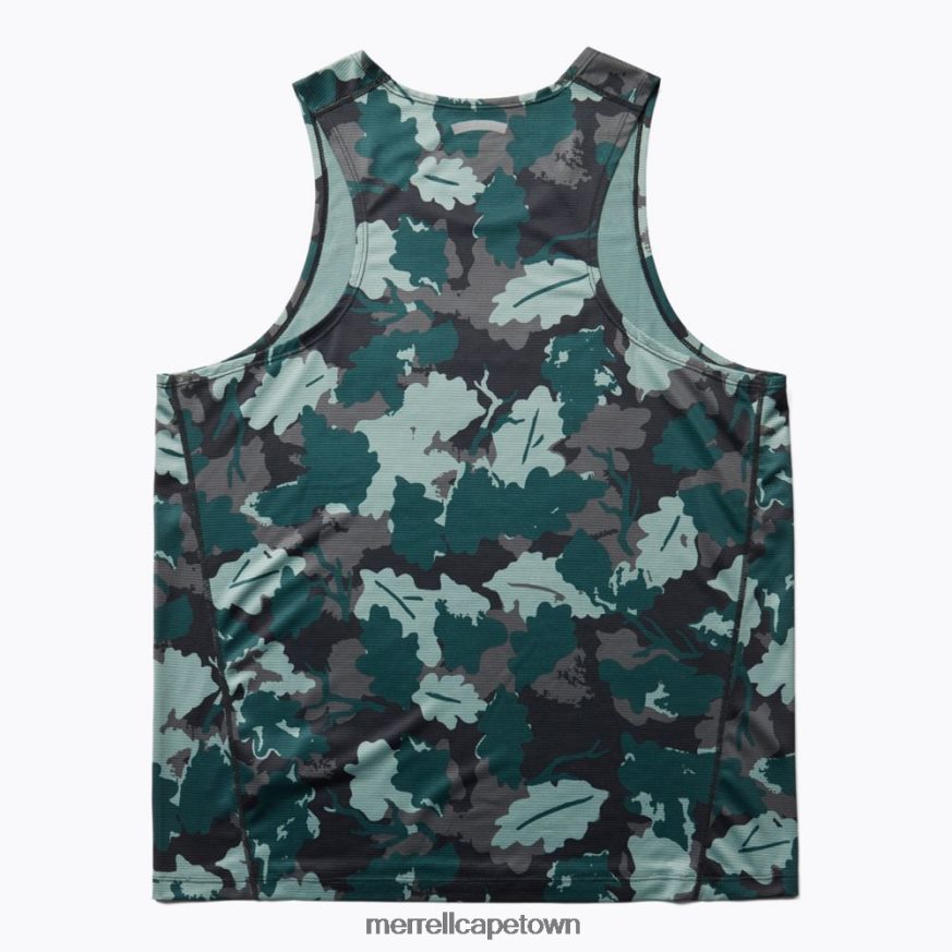 Sea Moss Leaf Print F60FX2779 Trail Running Singlet (JMF26614-330) Merrell