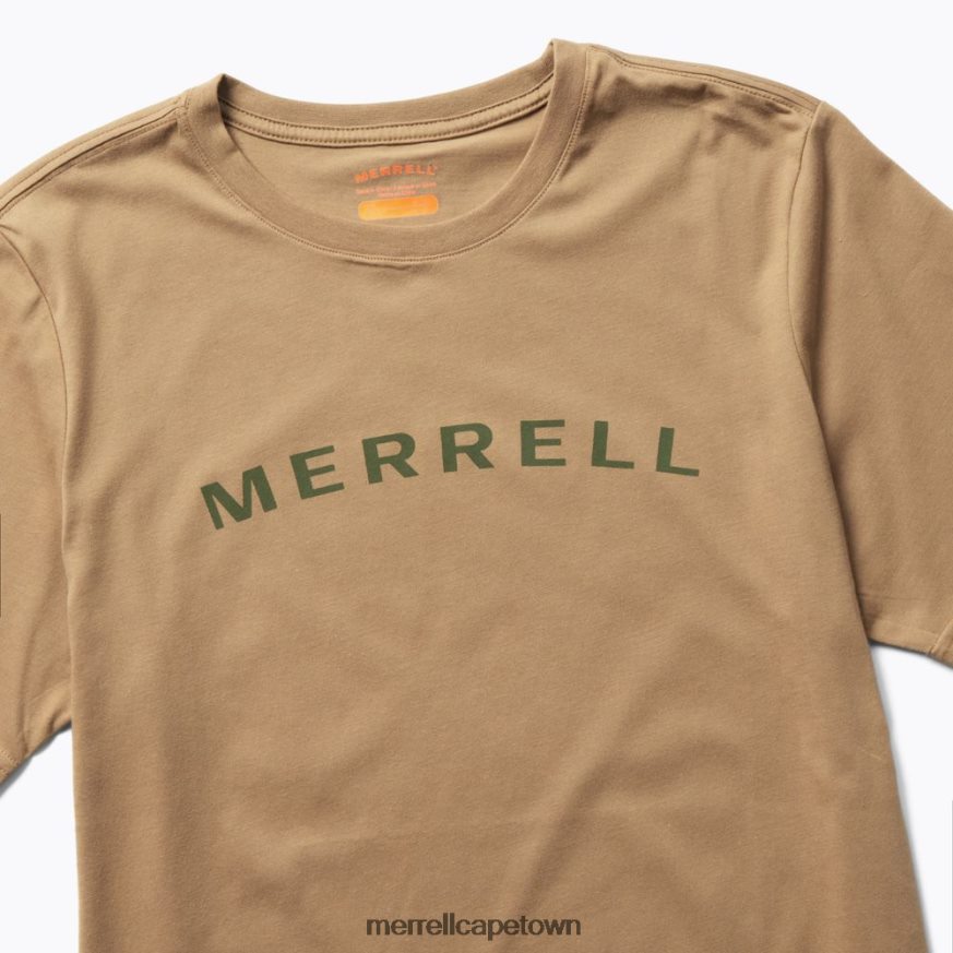 Sepia Tint F60FX2586 Wordmark Short Sleeve Tee (JMS26332-176) Merrell