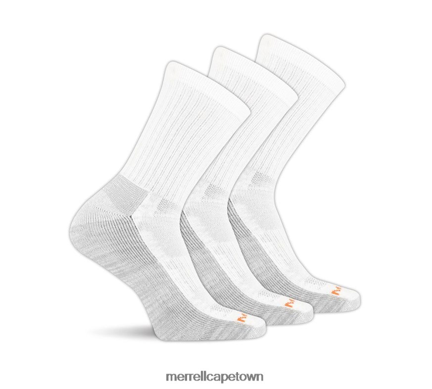 White F60FX2265 Work Crew Sock 6 Pack (JSS26719-100) Merrell