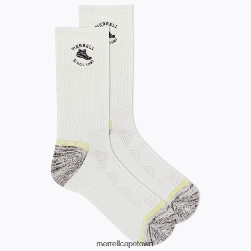 White F60FX2297 Moab Hiking Crew Sock (JSF26892-100) Merrell