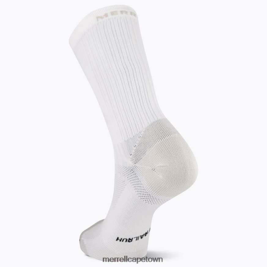 White F60FX2471 Trail Runner Light Crew Sock (JSS27021-100) Merrell