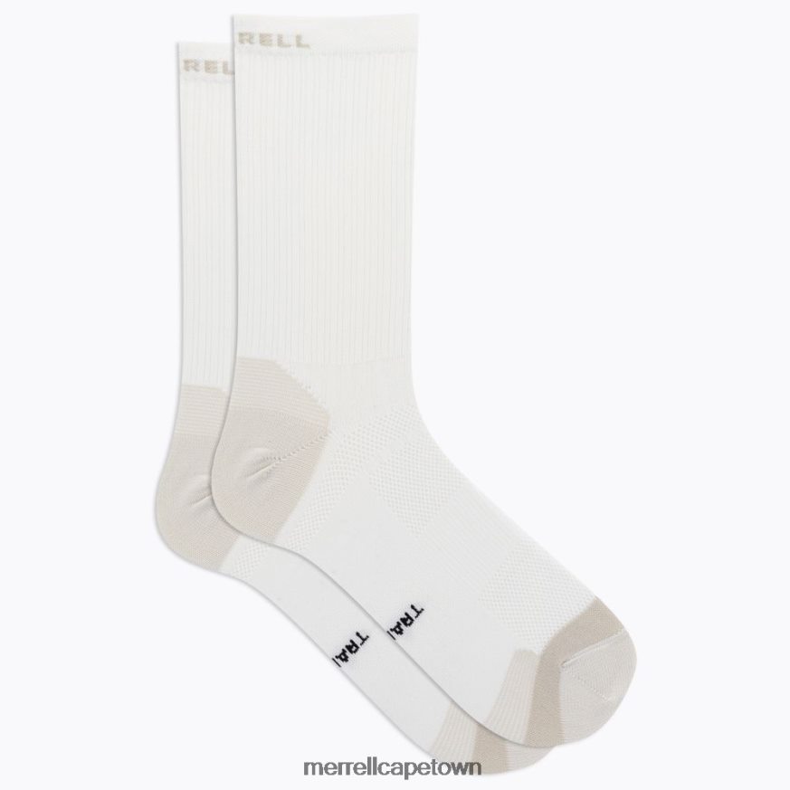 White F60FX2471 Trail Runner Light Crew Sock (JSS27021-100) Merrell