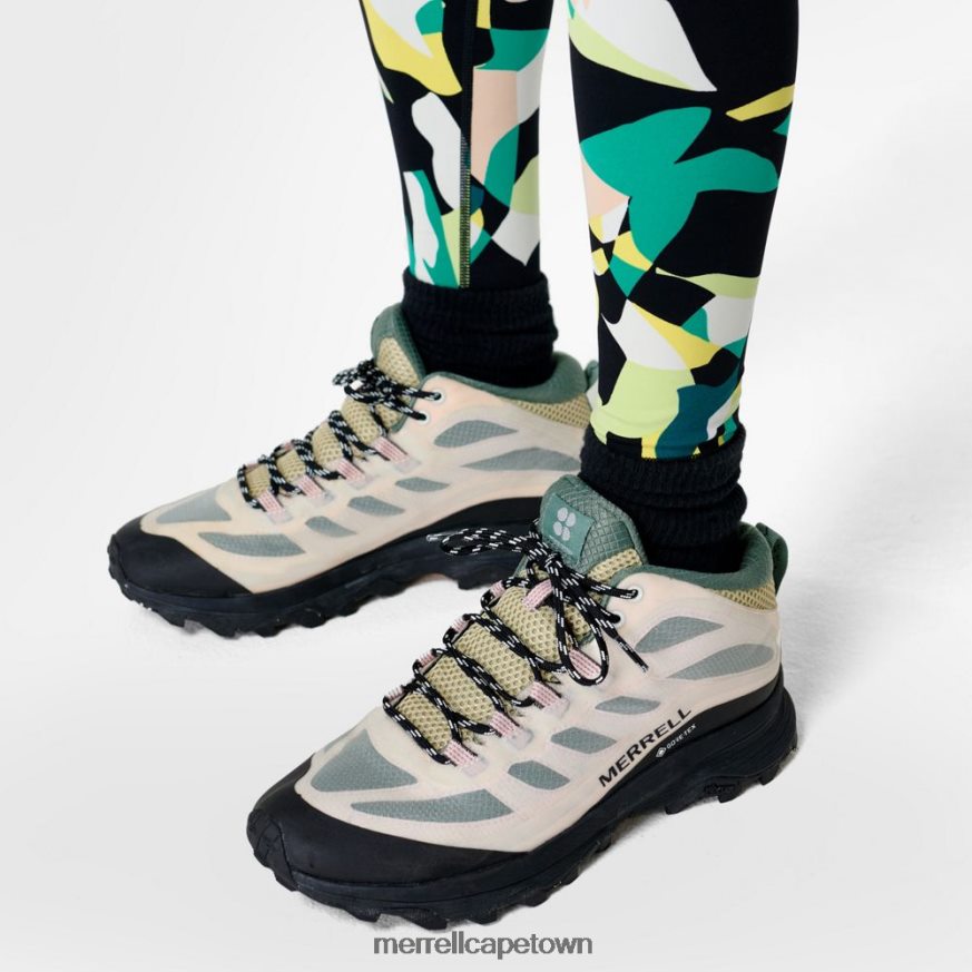 White/Pink F60FX21339 Moab Speed Mid GORE-TEX X Sweaty Betty (J500228) Merrell