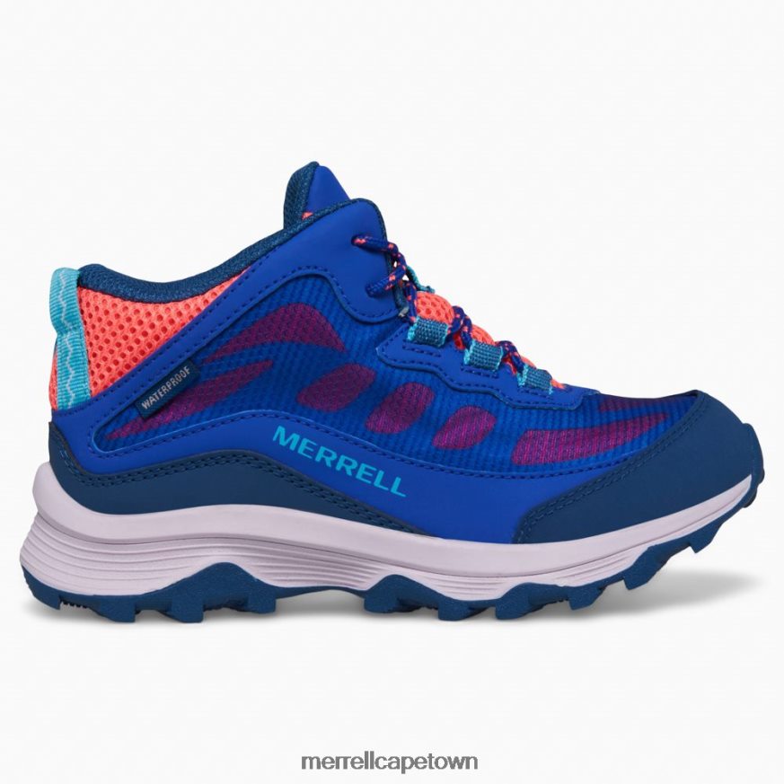 Blue/Berry/Turq F60FX21379 Moab Speed Mid Waterproof (MK166990) Merrell
