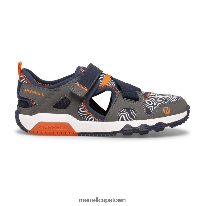 Grey/Navy F60FX21503 Hydro Free Roam Chroma Monarch Sandal (MK265855K) Merrell