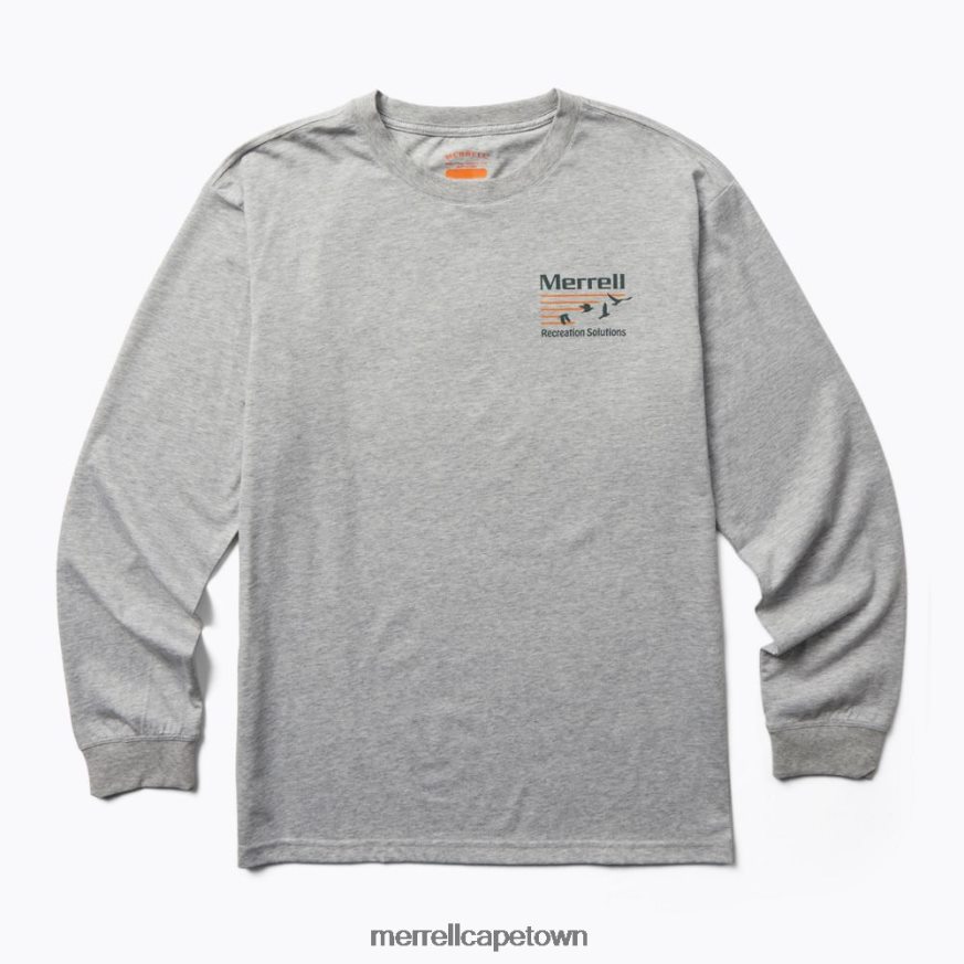 Grey Heather F60FX2561 Great Outdoors Long Sleeve Tee (JMF26624-050) Merrell
