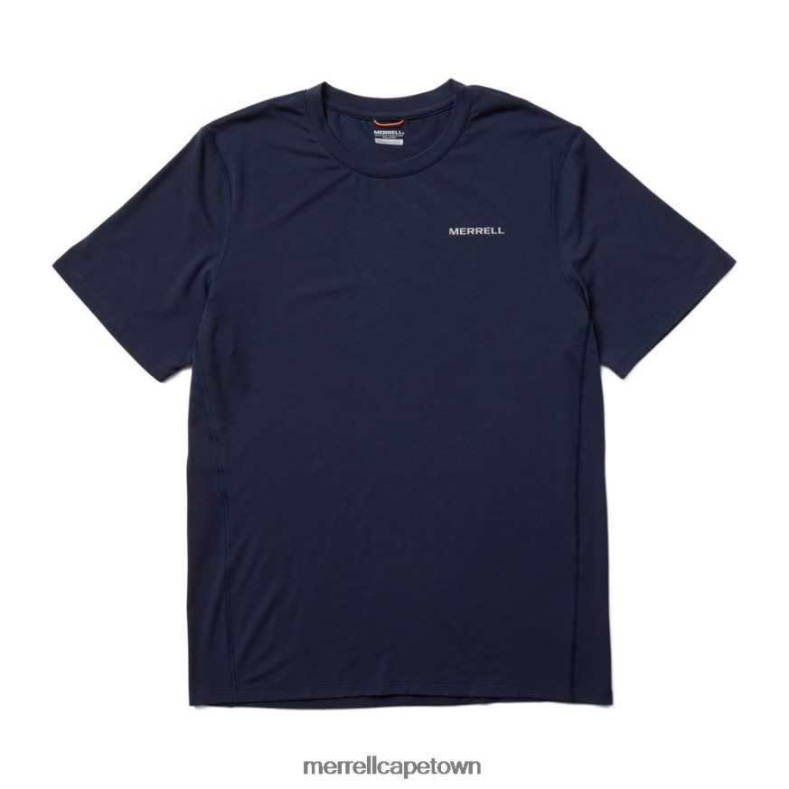 Navy F60FX2391 Tencel Short Sleeve Tee (JMS26065-353) Merrell
