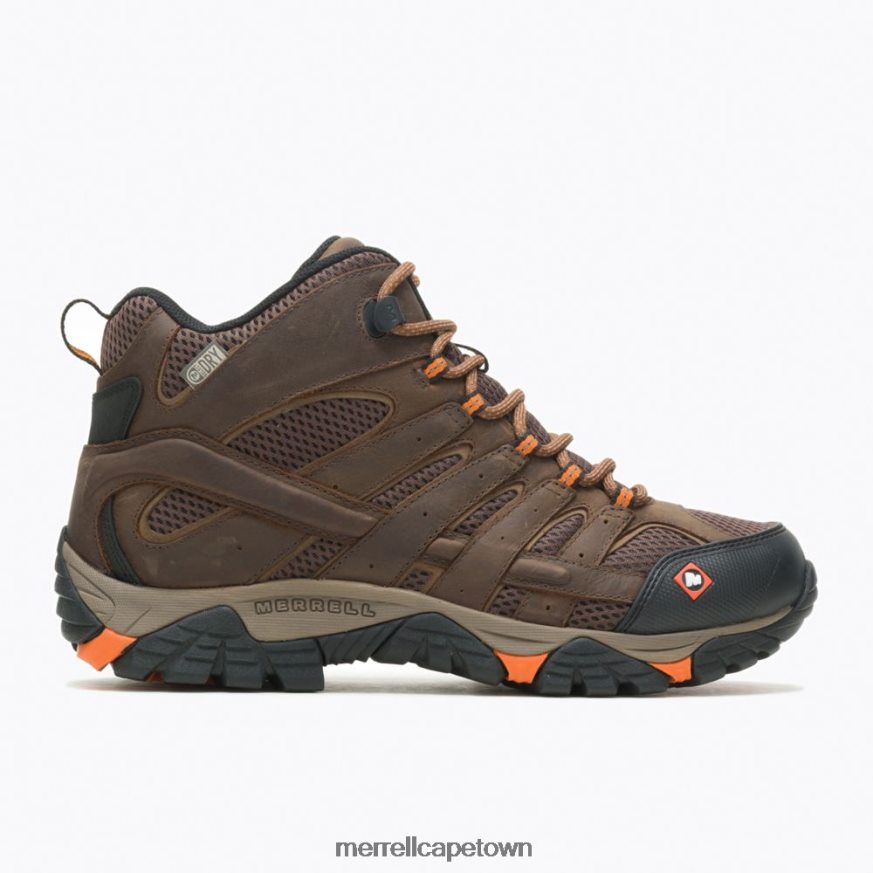 Clay F60FX2389 Moab Vertex Mid Waterproof SR Work Boot Wide Width (J31239W) Merrell