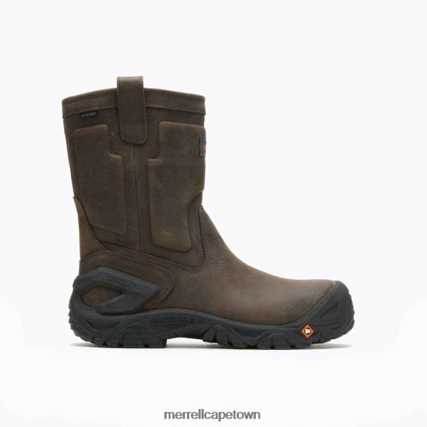 Espresso F60FX2452 Strongfield Leather Pull On Waterproof Comp Toe Work Boot (J099315) Merrell