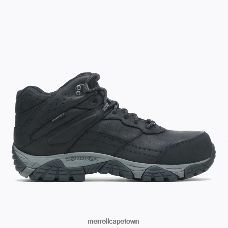 Black F60FX2495 Moab Adventure Mid Waterproof Carbon Fiber Wide Width (J004631W) Merrell