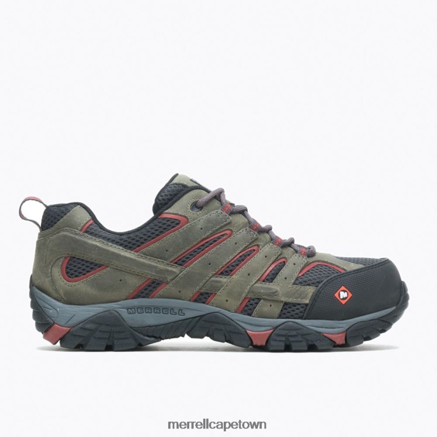 Pewter F60FX2370 Moab Vertex Vent Comp Toe Work Shoe (J11121) Merrell