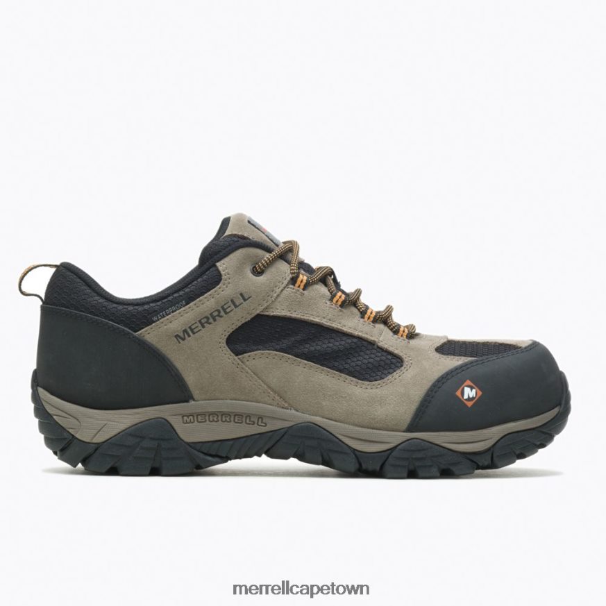 Walnut F60FX2385 Moab Onset Waterproof Comp Toe Work Shoe (J099505) Merrell