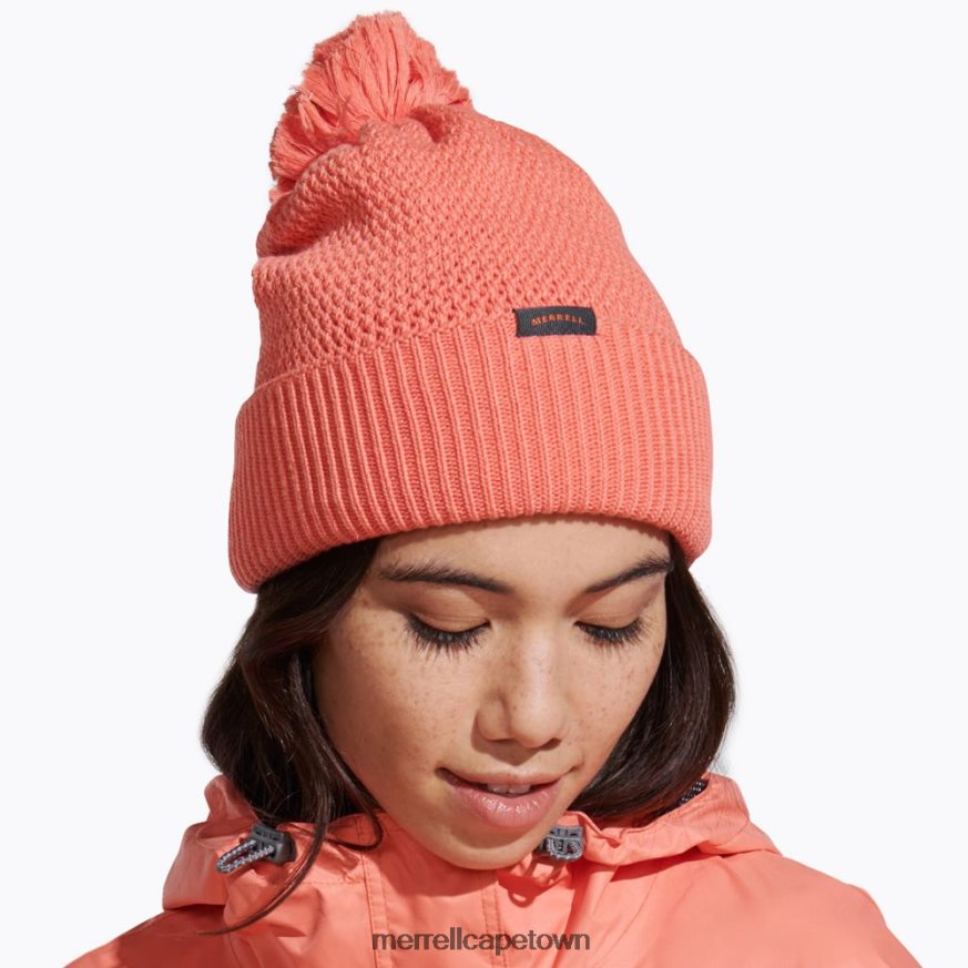 Ash Rose F60FX2374 Waffle Bobble Beanie (JAF26648-627) Merrell