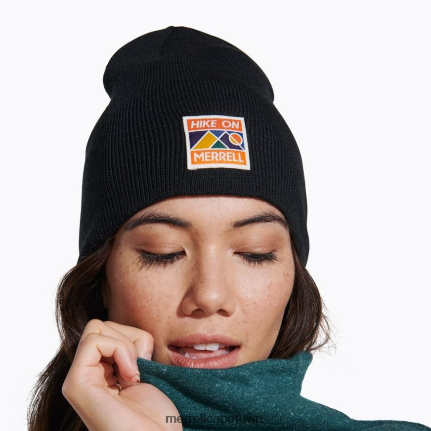 Black F60FX2489 Long Beanie (JAF26651-010) Merrell