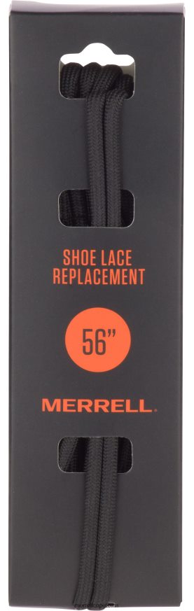 Black F60FX2587 Round Shoe Laces (JAS25084-010) Merrell