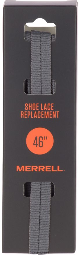 Charcoal F60FX2344 Flat Shoe Laces (JAS25086-024) Merrell