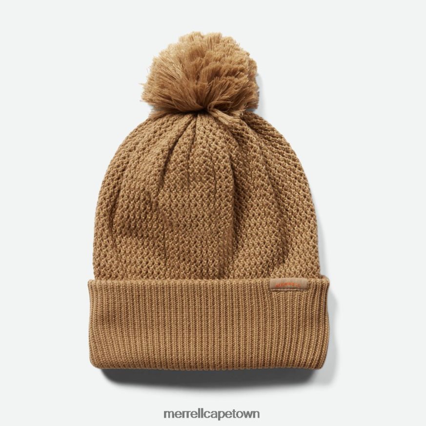Sepia Tint F60FX2377 Waffle Bobble Beanie (JAF26648-176) Merrell