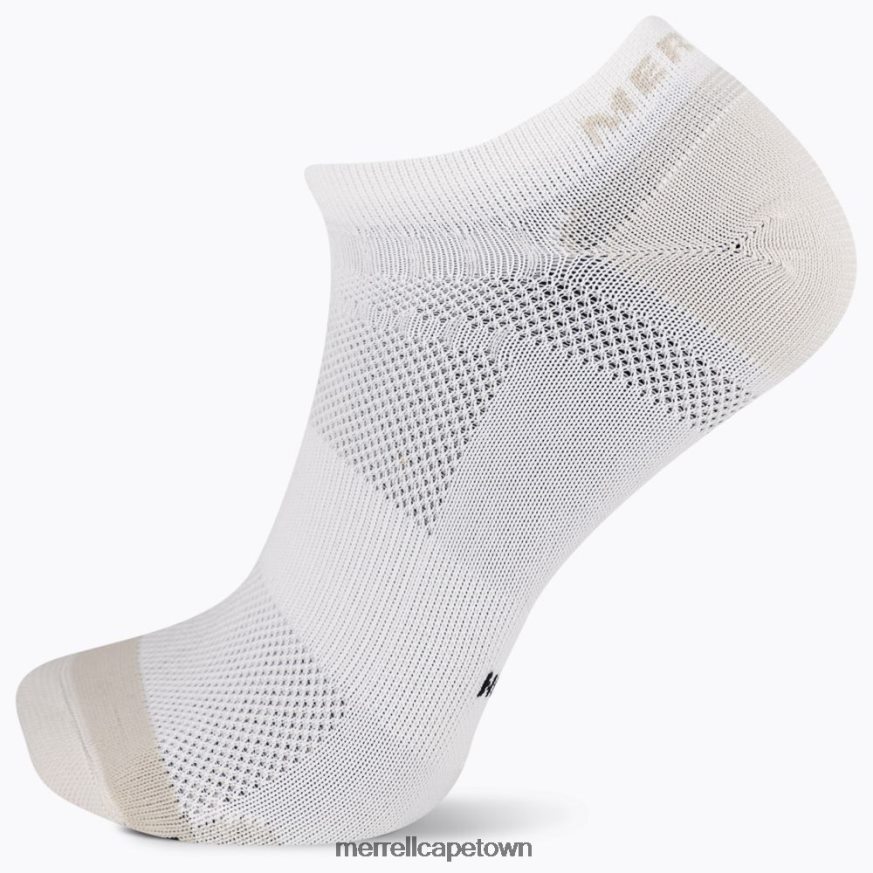 White F60FX2220 Trail Runner Lightweight No Show Sock (JSS27017-100) Merrell