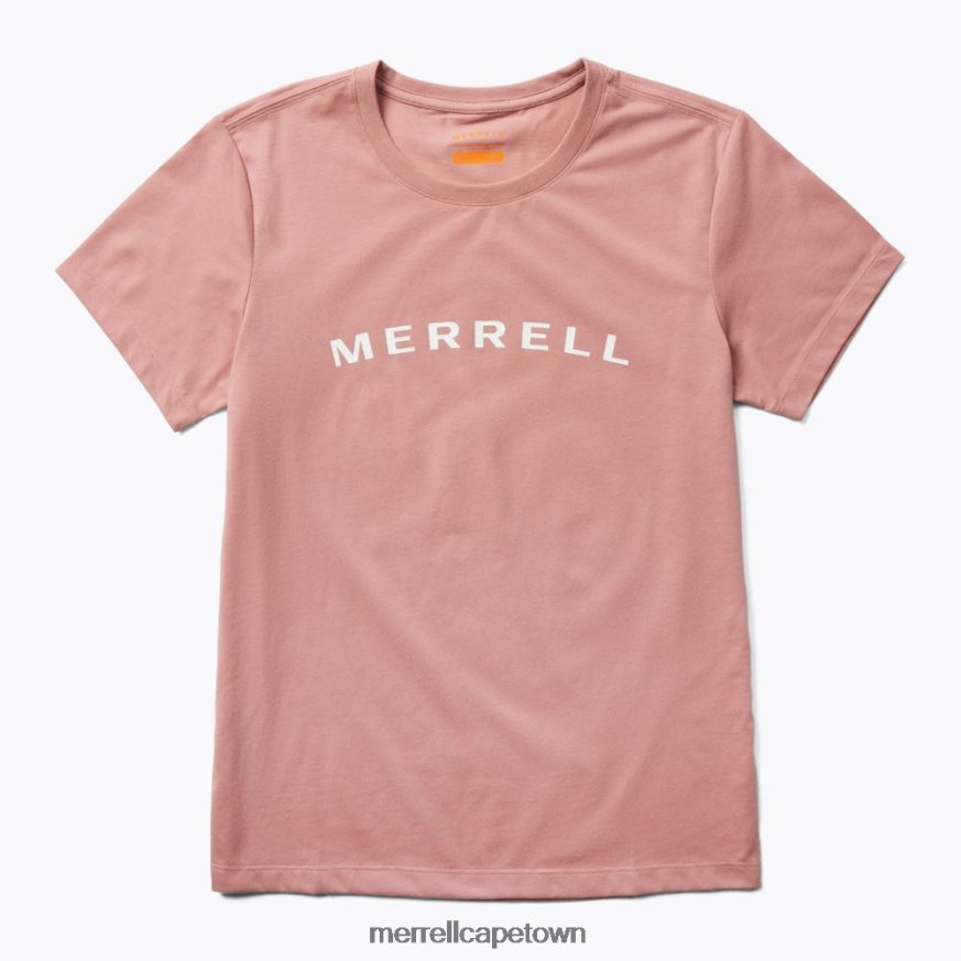 Ash Rose F60FX21301 Wordmark Short Sleeve Tee (JWS26368-627) Merrell
