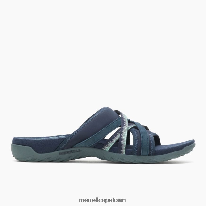 Navy F60FX21205 Terran 3 Cush Slide Wide Width (J002726W) Merrell